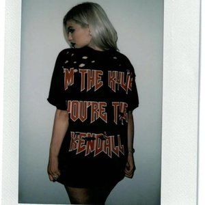 Kylie I'm the Kylie You're the Kendall Distressed T-Shirt